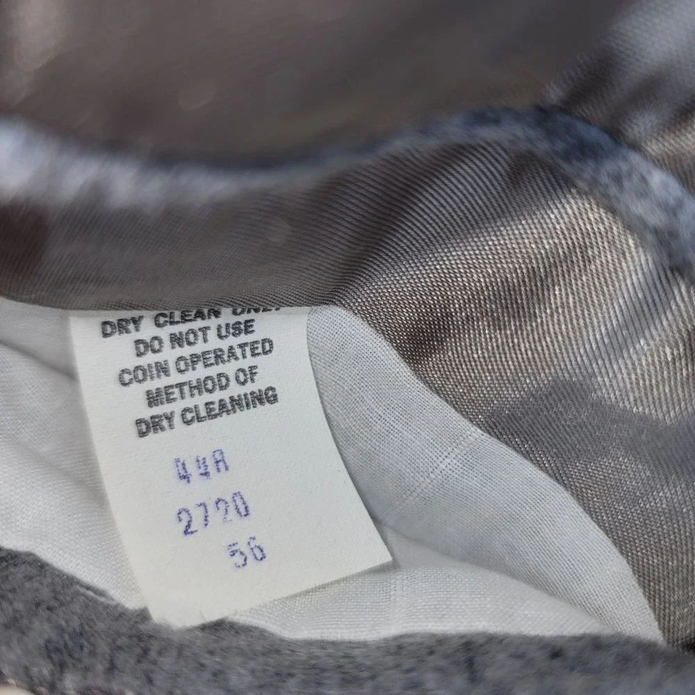 VTG Mainline Collection Men Sports Jacket Gray Wool Cashmere‎ Old Money Office